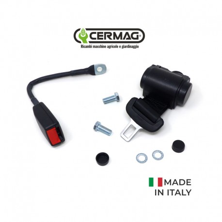 Cintura Di Sicurezza con Arrotolatore Omologata Made In Italy Cermag Velm 98015 per Trattore e Muletto